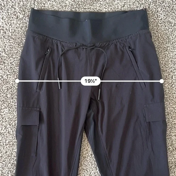 Athleta Sutton Joggers - Black Gorpcore Athleisure Hiking Travel Pants - Size 8 - Picture 14 of 16